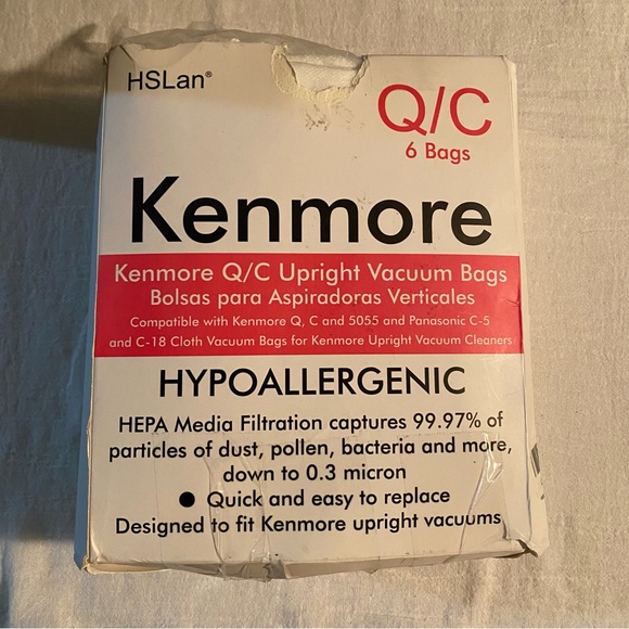 HSLan Kenmore Q/C Upright Hypoallergenic Vacuum 6 Bags - Picture 2 of 2